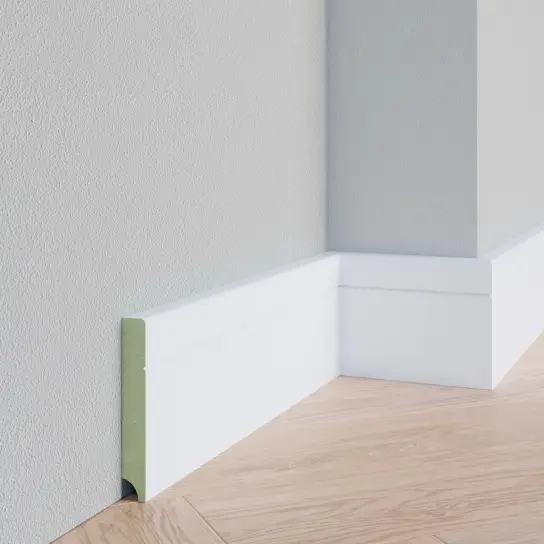 Dagaanbieding V-groef plint - MDF v313- 15 x 90 mm